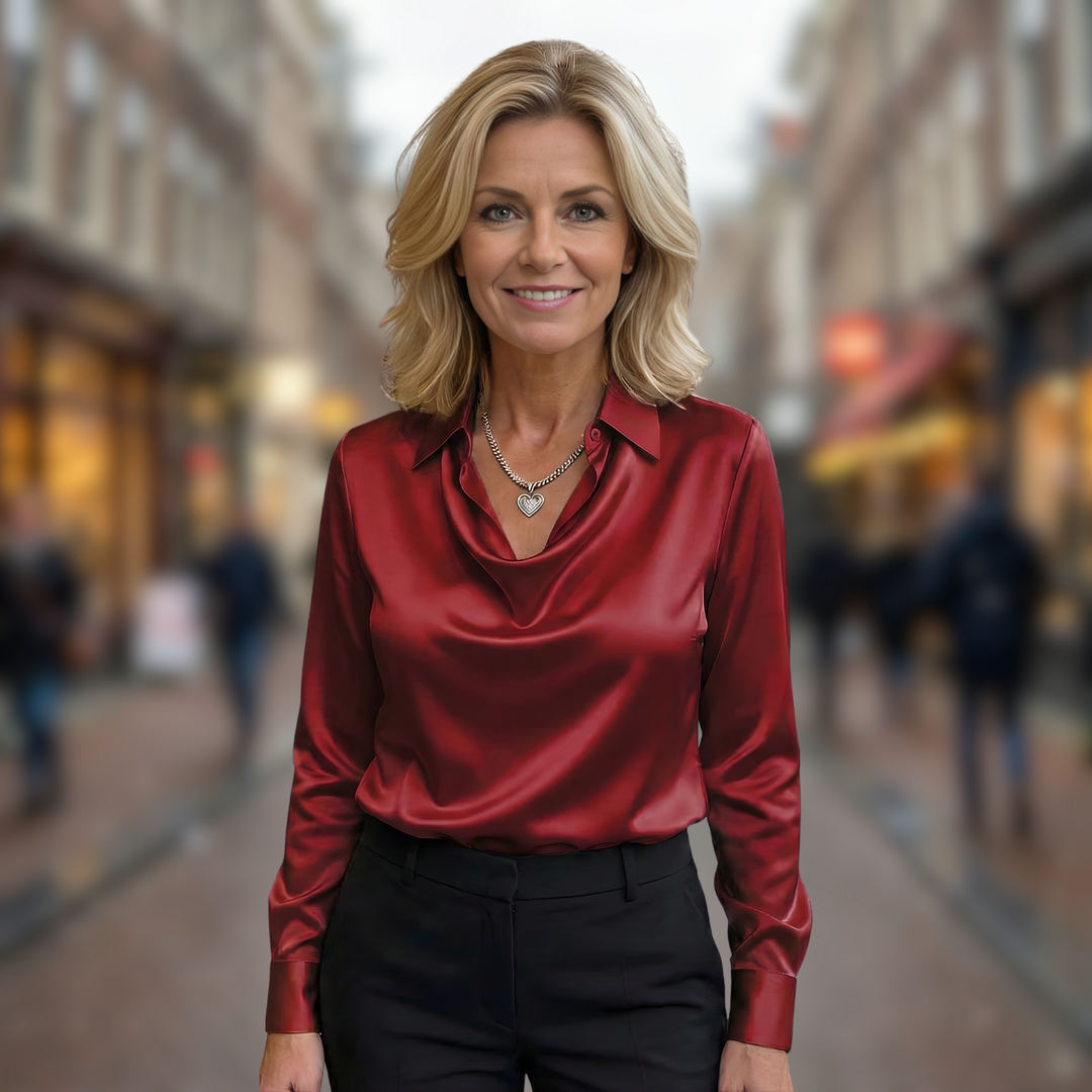 Diana | Elegant Satin Blouse