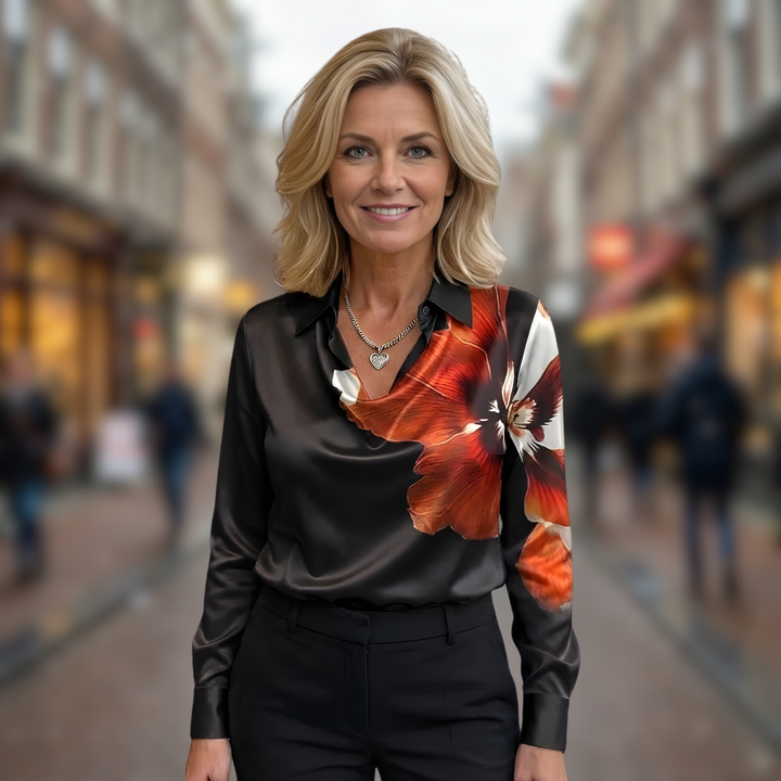 Diana | Elegant Satin Blouse
