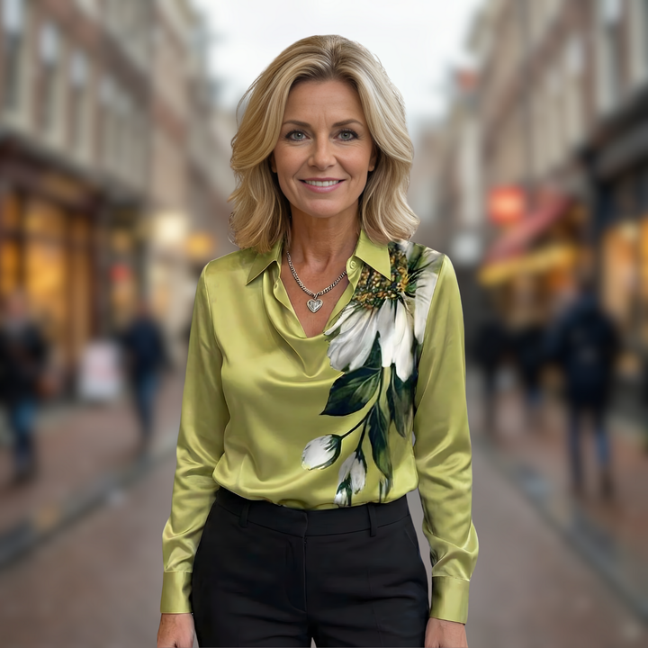 Diana | Elegant Satin Blouse