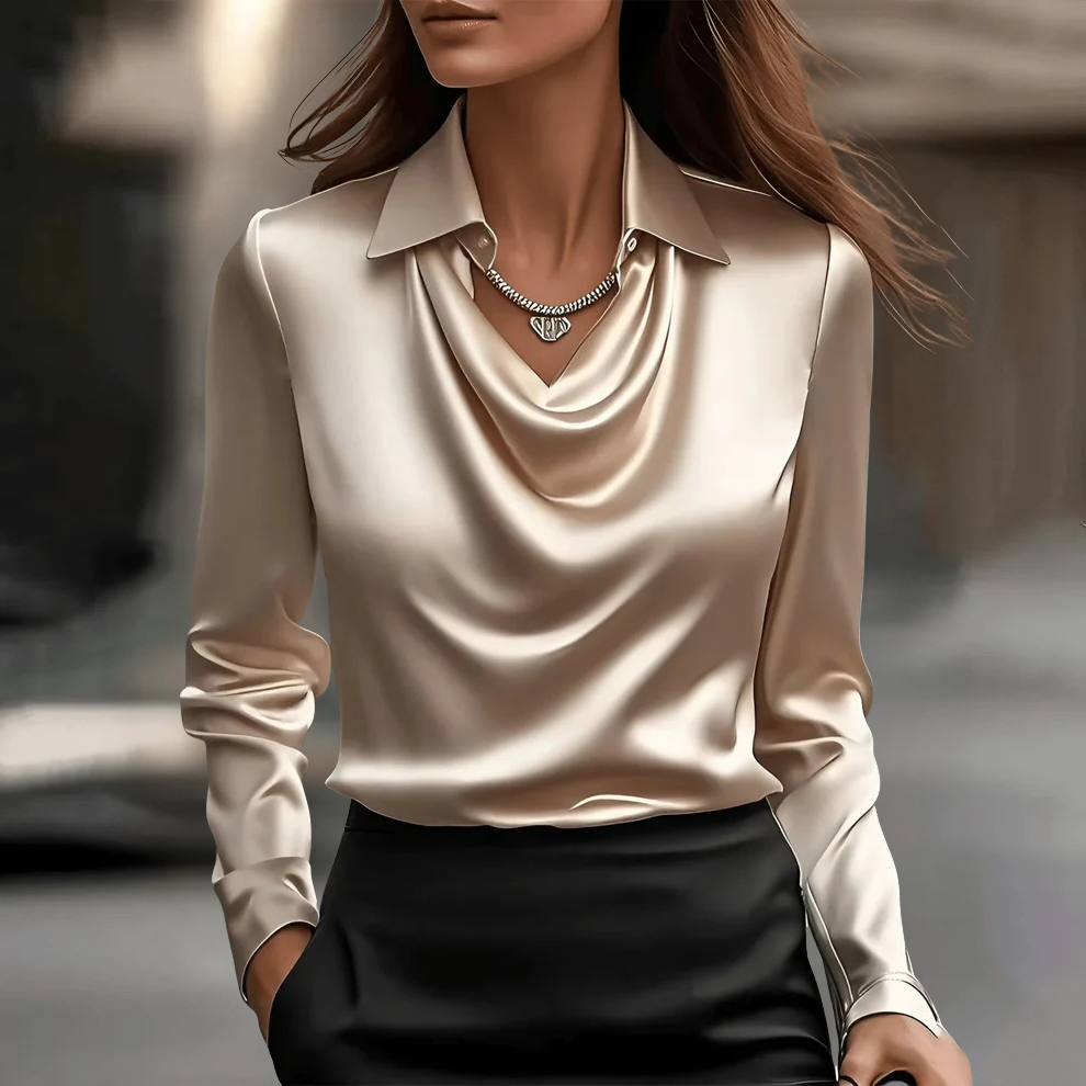 Diana | Elegant Satin Blouse