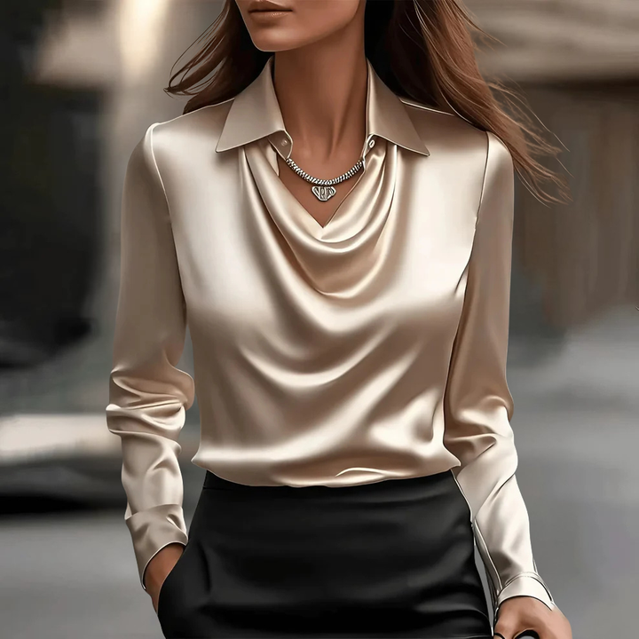 Diana | Elegant Satin Blouse