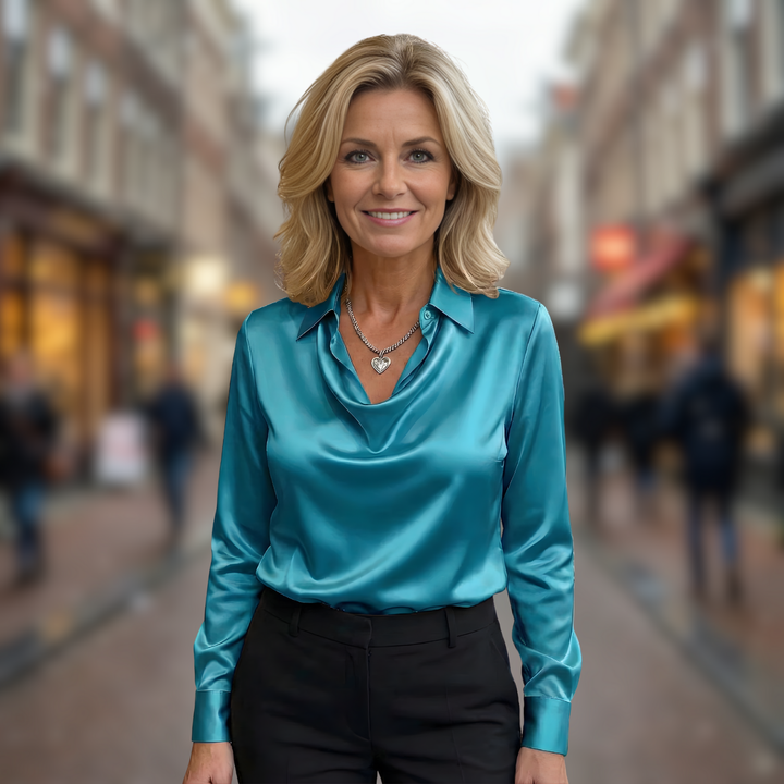 Diana | Elegant Satin Blouse