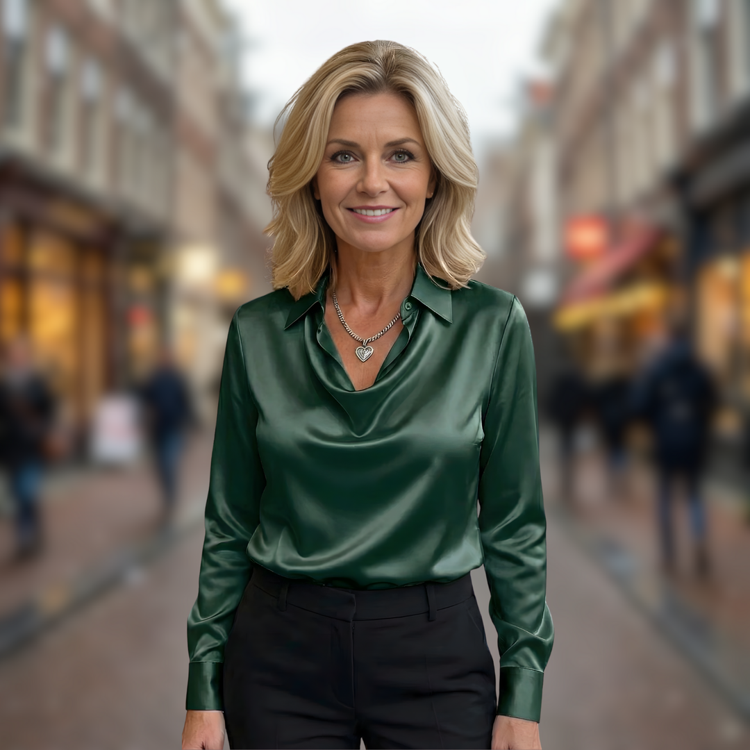 Diana | Elegant Satin Blouse
