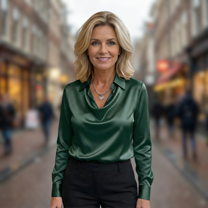 Diana | Elegant Satin Blouse