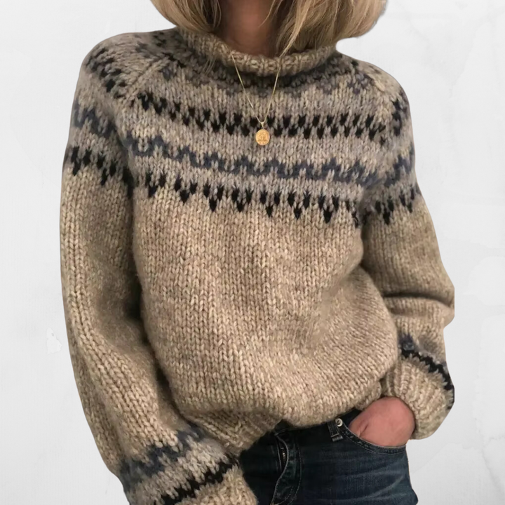 Clare | Women's Nordic Knit Sweater