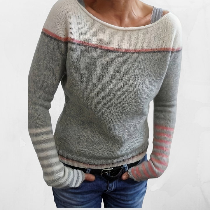 Eliana | Striped Cashmere Sweater