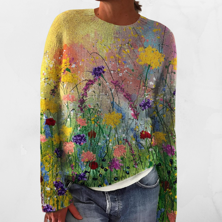 Marta | Flowers Art Cozy Sweater