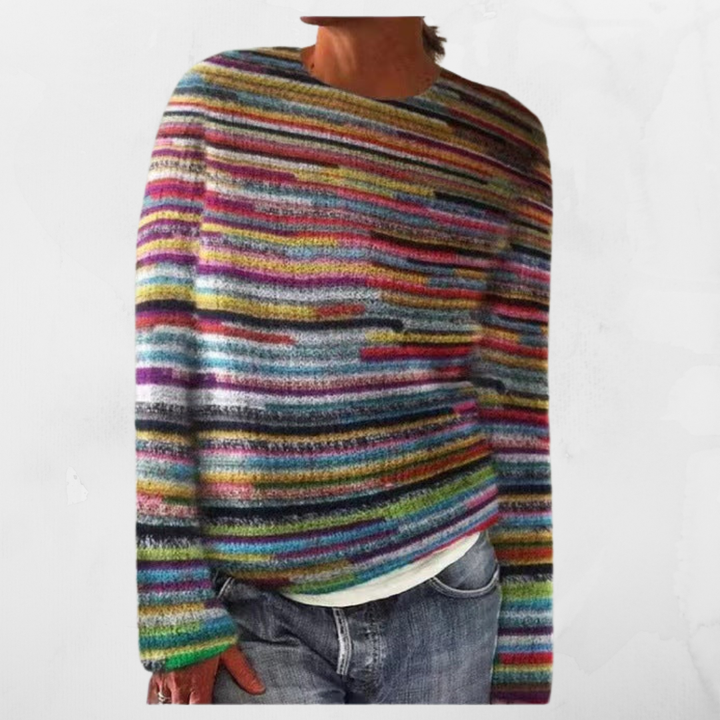 Brigitte | Printed Chic Sweater