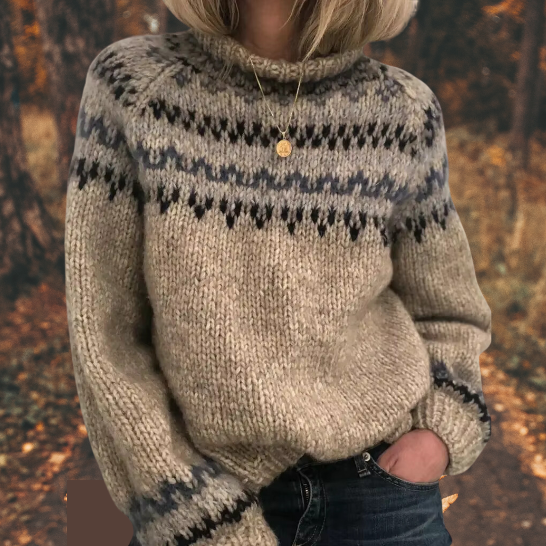Clare | Women's Nordic Knit Sweater