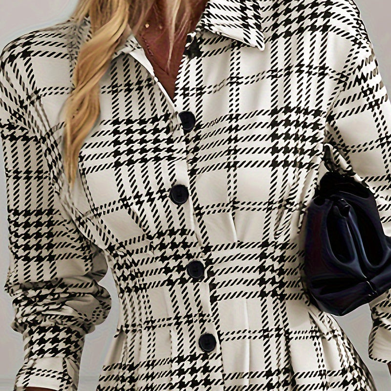 Colette | Cozy Check Shirt Dress