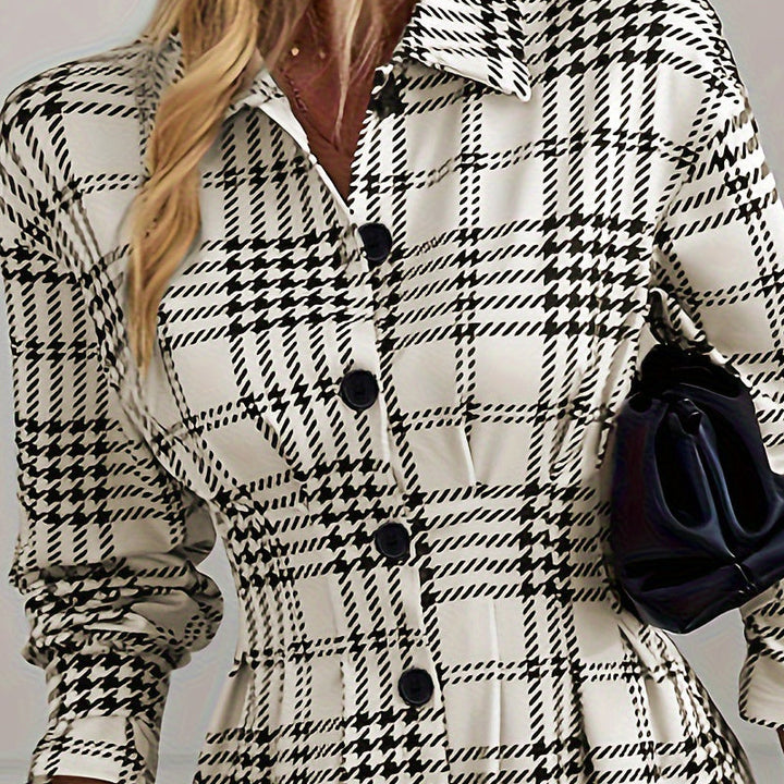 Colette | Cozy Check Shirt Dress